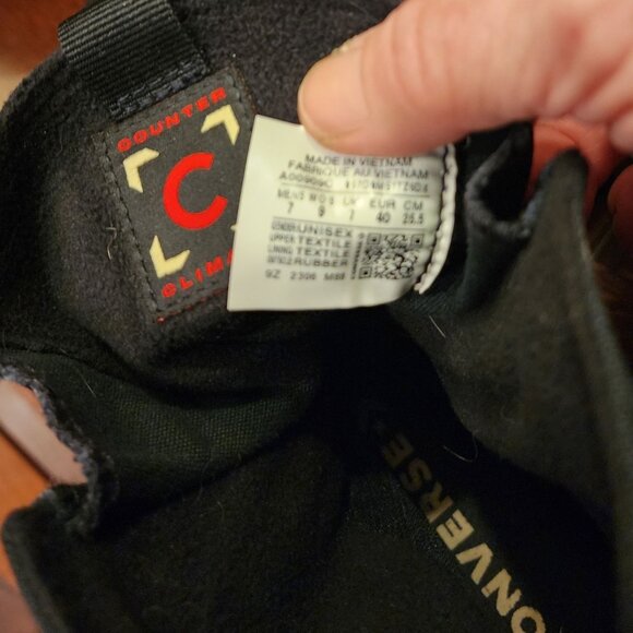 Converse Counter Climate Black High-Top Boots Size Men 7 / Women 9 - Picture 6 of 11